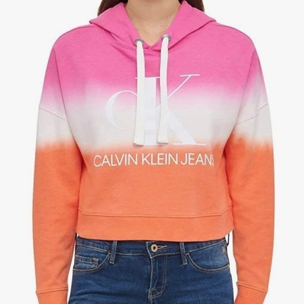 Calvin Klein Women's Monogram Tie Dye Hoodie